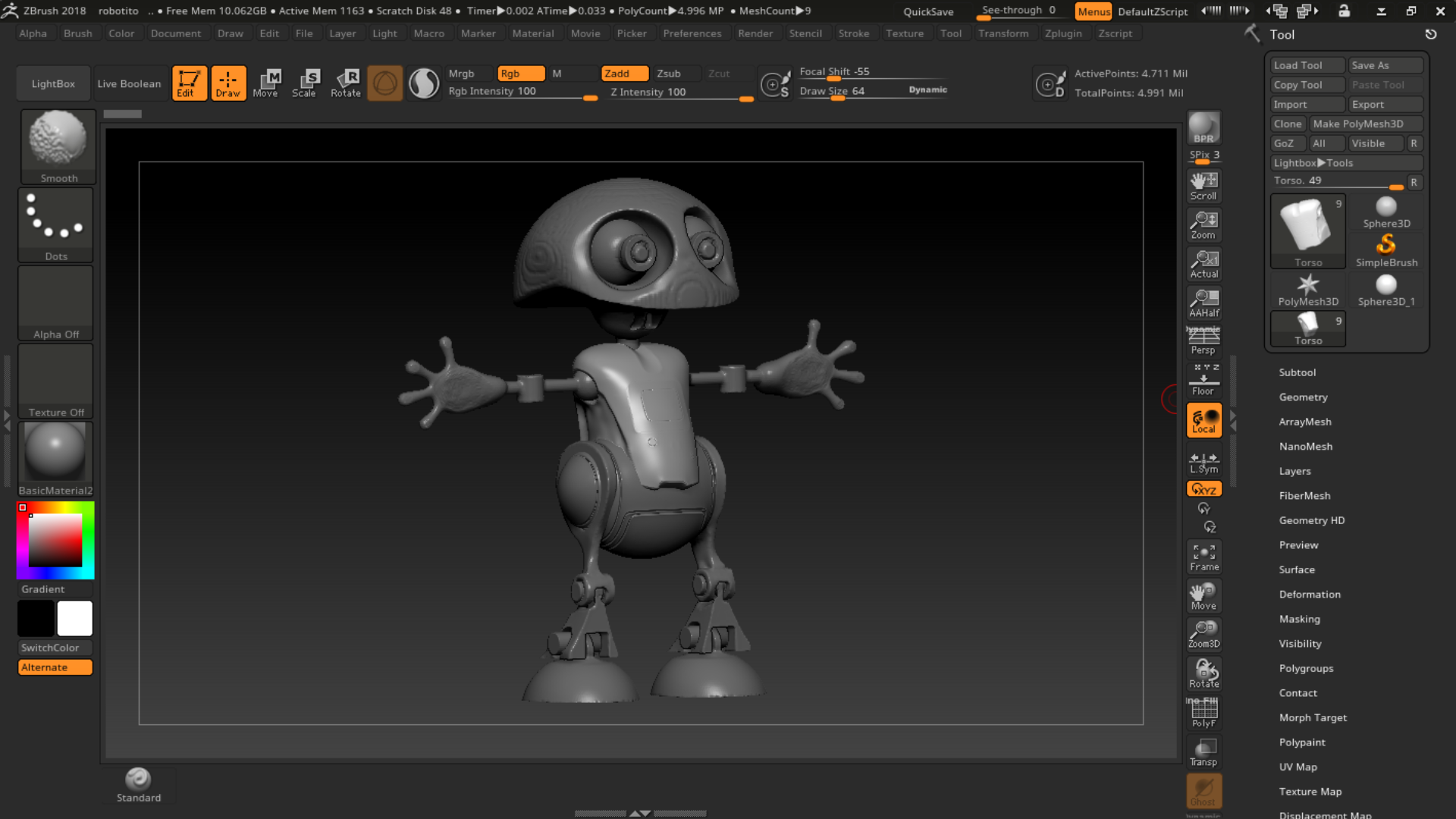 modelado inicial de personajes | Curso ZBrush